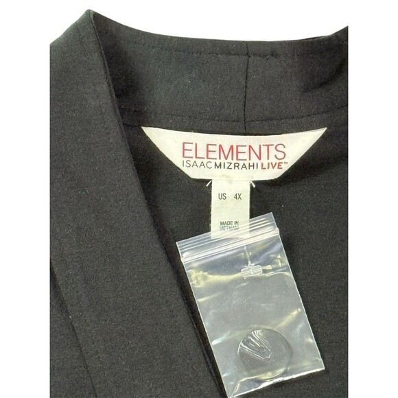Isaac Mizrahi Elements 4x Black Single Button Frnt Sweater Cardigan A465895 NWOT - Picture 7 of 14